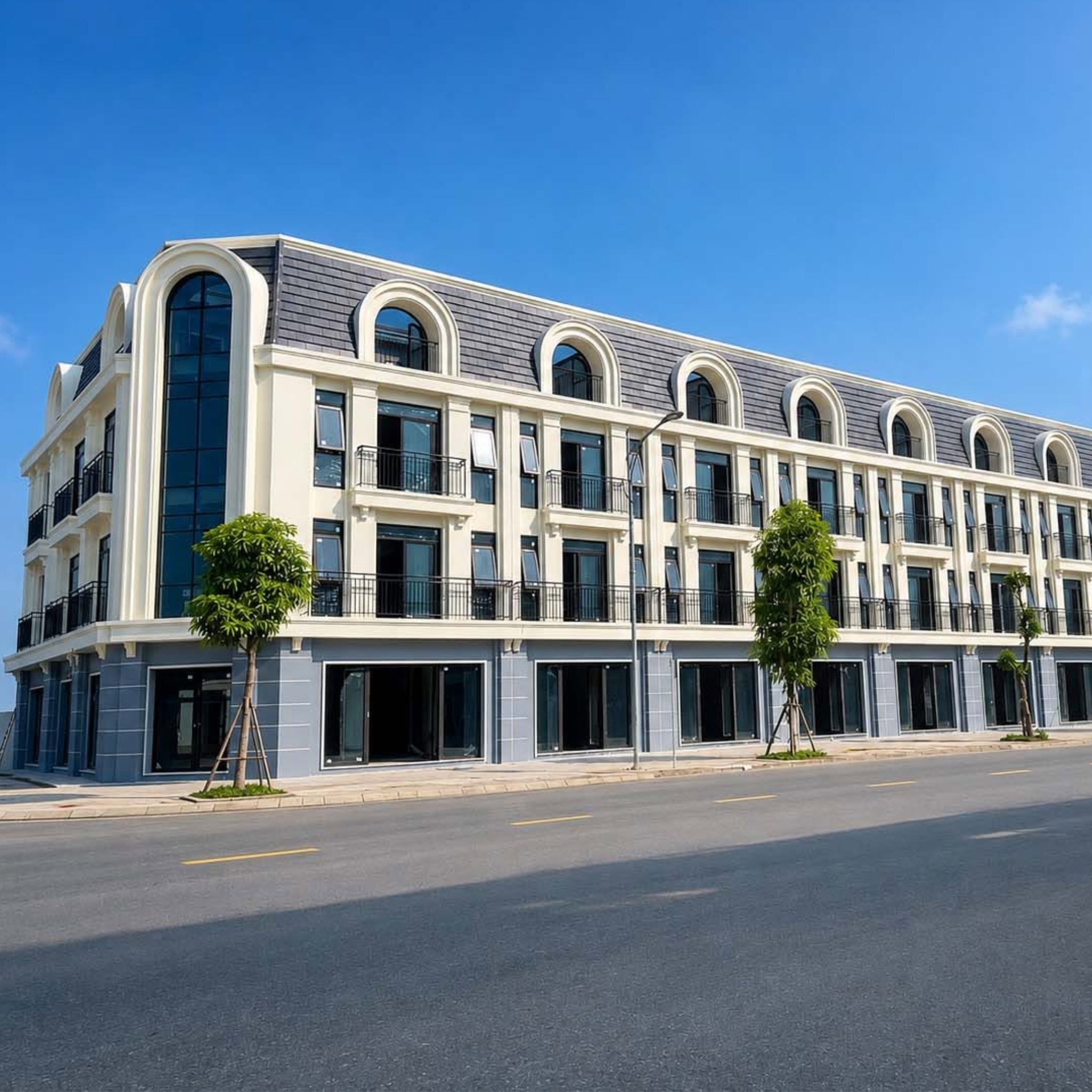 Cửa nhôm kính phòng ngủ tại Yên Bái Riverside cao cấp