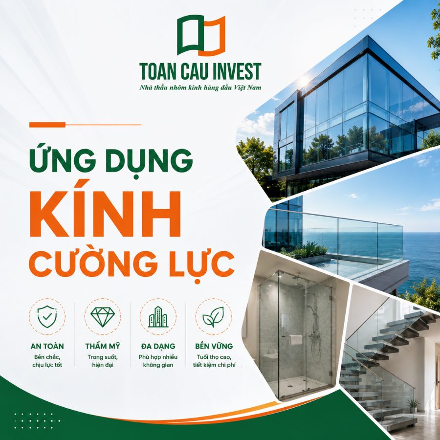 Ứng dụng kính cường lực
