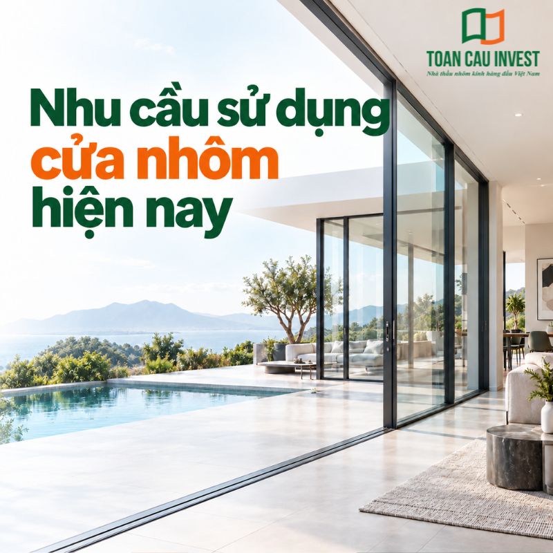 Nhu cầu sử dụng cửa nhôm hiện nay