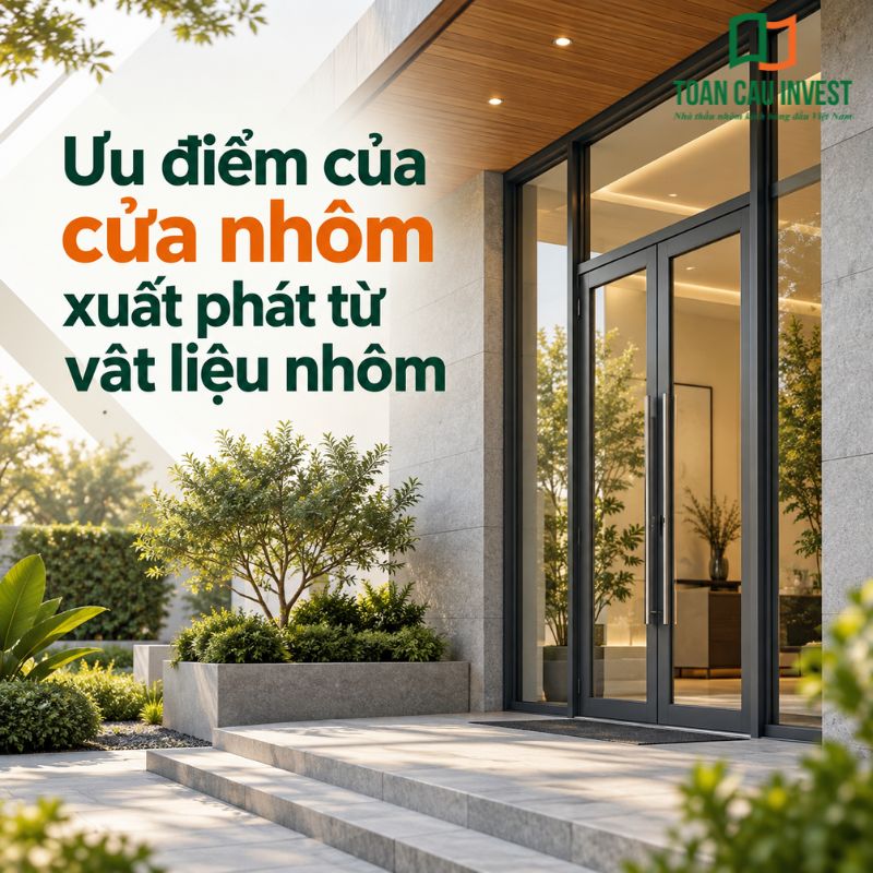 Ưu điểm của cửa nhôm xuất phát từ vật liệu nhôm