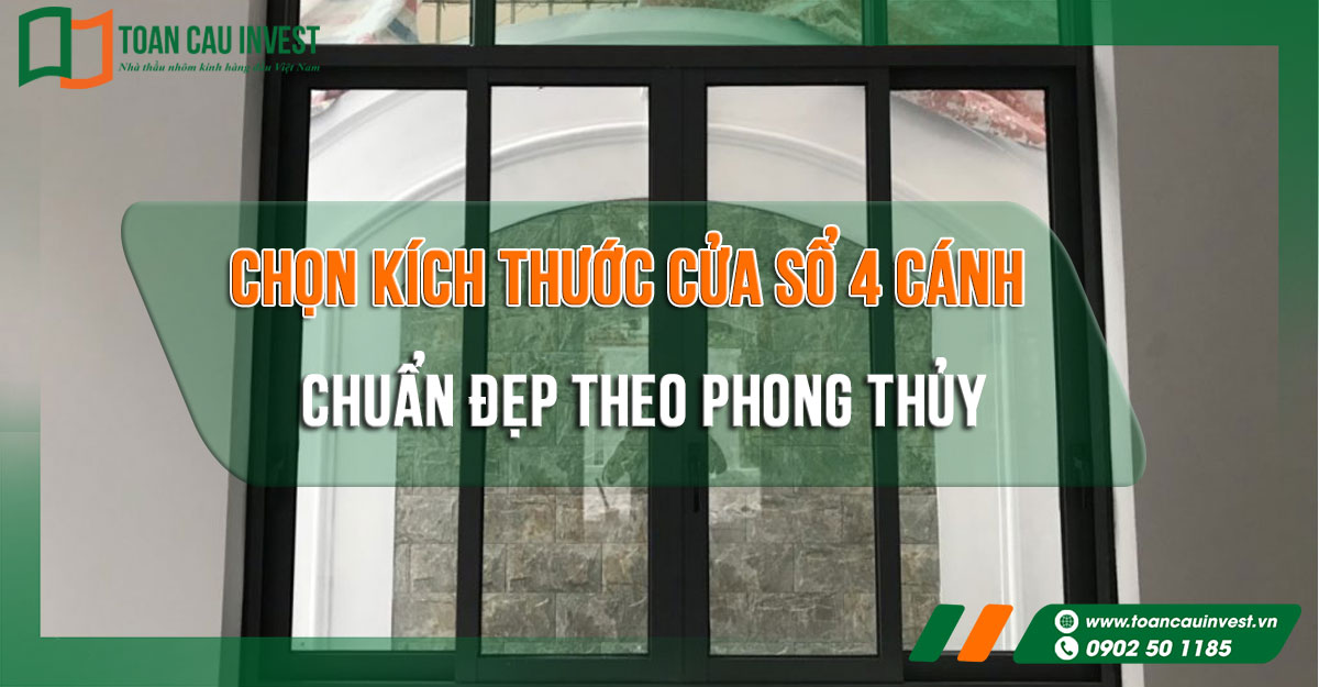 Kích thước cửa sổ 4 cánh chuẩn đẹp