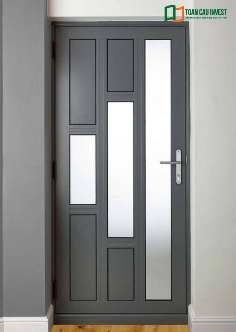 Mẫu cửa nhôm kính 1 cánh thường có thiết kế tối giản về chi tiết nên toát lên nét hiện đại, tạo điểm nhấn cho không gian.