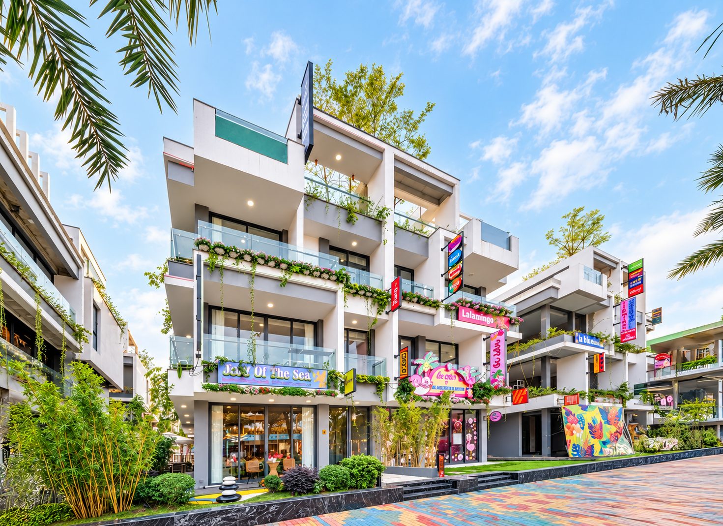Sắc màu kiến trúc tại Flamingo Golden Hill