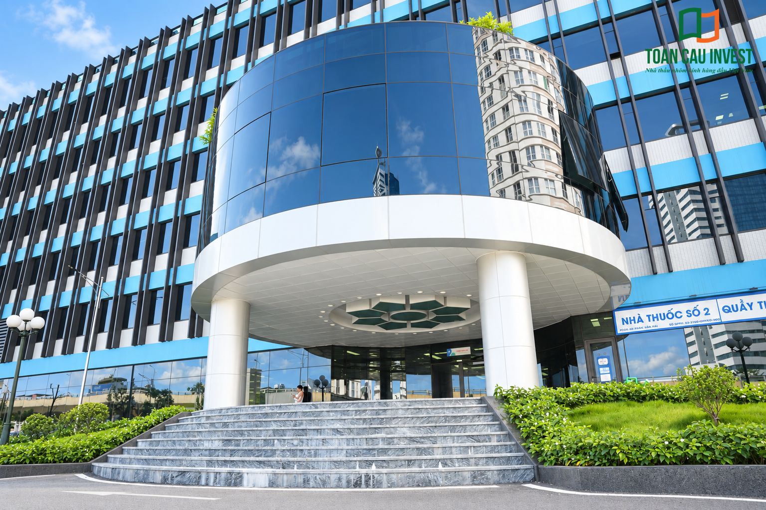 Toàn Cầu Invest thi công nhôm kính bệnh viên nhi Hà Nội