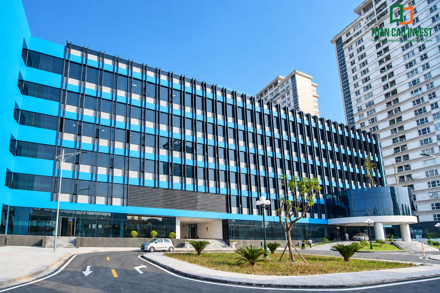 Toàn Cầu Invest thi công nhôm kính, mặt dựng, cửa nhôm kính bệnh viên nhi Hà Nội