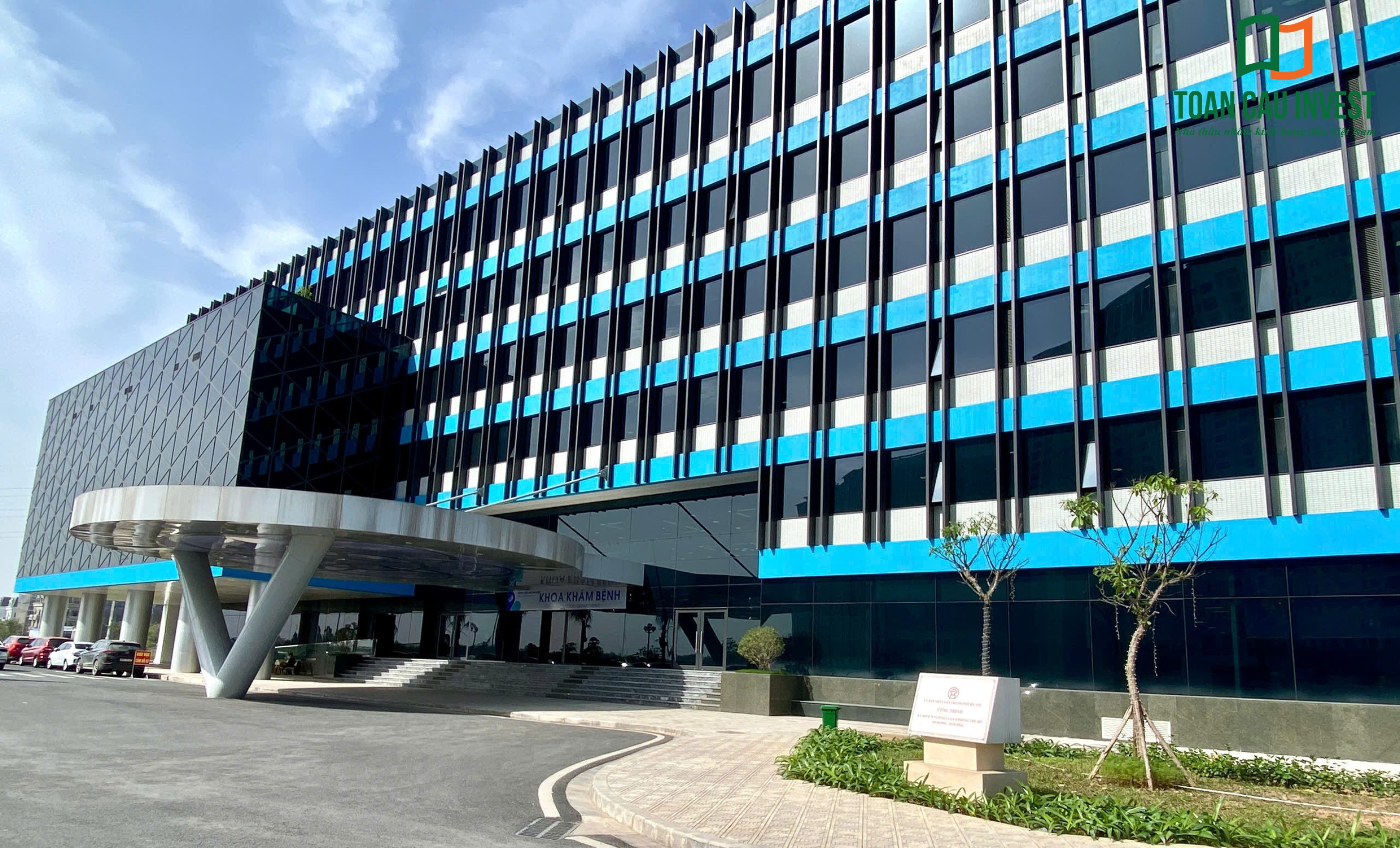 Toàn Cầu Invest thi công nhôm kính, vách kính mặt dựng, cửa nhôm kính bệnh viên nhi Hà Nội