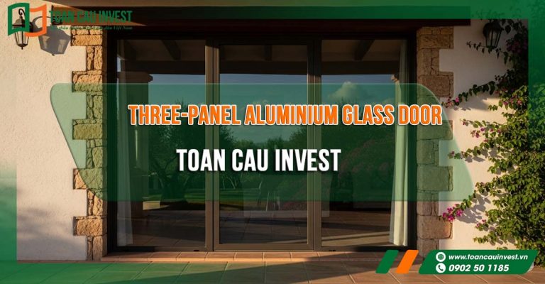 Three-Panel Aluminium Glass Door