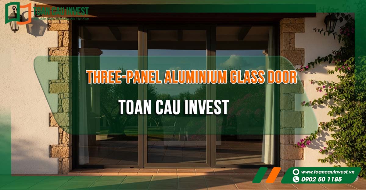 Three-Panel Aluminium Glass Door
