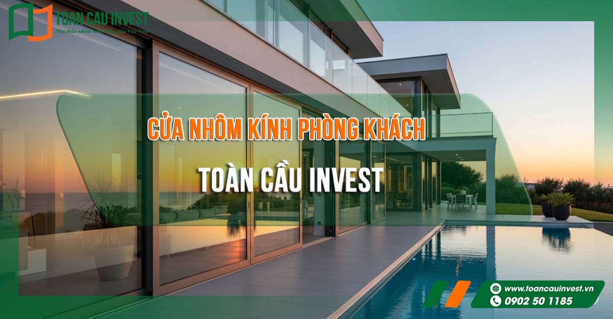Cửa nhôm kính phòng khách