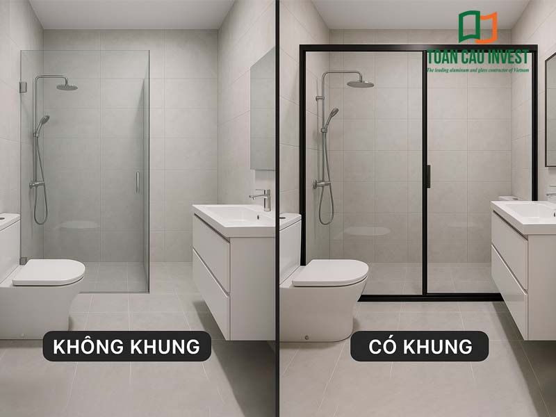 Vì sao giá lắp đặt phòng tắm kính không cố định