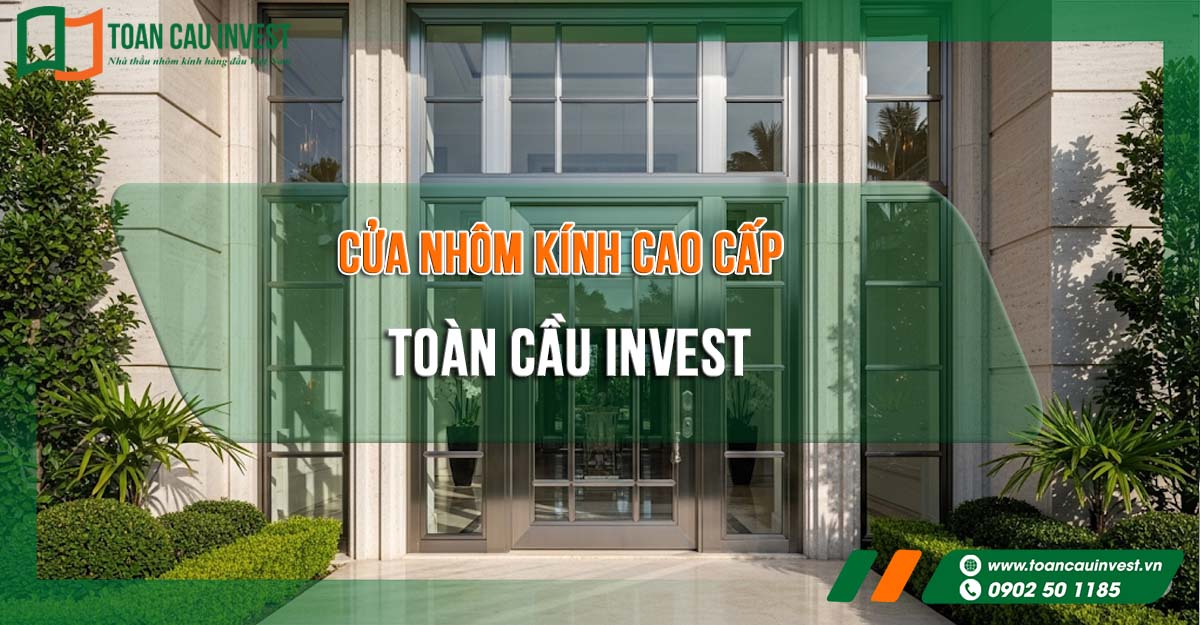 Thiết kế cửa nhôm kính cao cấp Toàn Cầu Invest – giải pháp hoàn hảo cho không gian đẳng cấp và bền vững