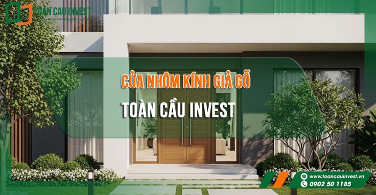 Cửa nhôm kính giả gỗ Toàn Cầu Invest – giải pháp thẩm mỹ và bền vững thay thế cửa gỗ tự nhiên, phù hợp mọi không gian kiến trúc