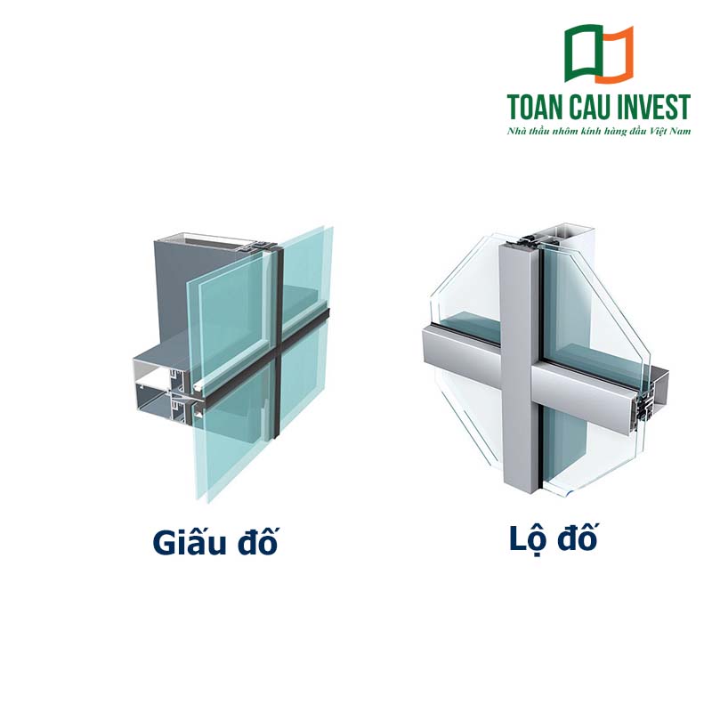 So sánh hai hệ mặt dựng kính phổ biến: vách kính mặt dựng lộ đố và giấu đố, giúp chủ đầu tư lựa chọn giải pháp phù hợp cho từng công trình.