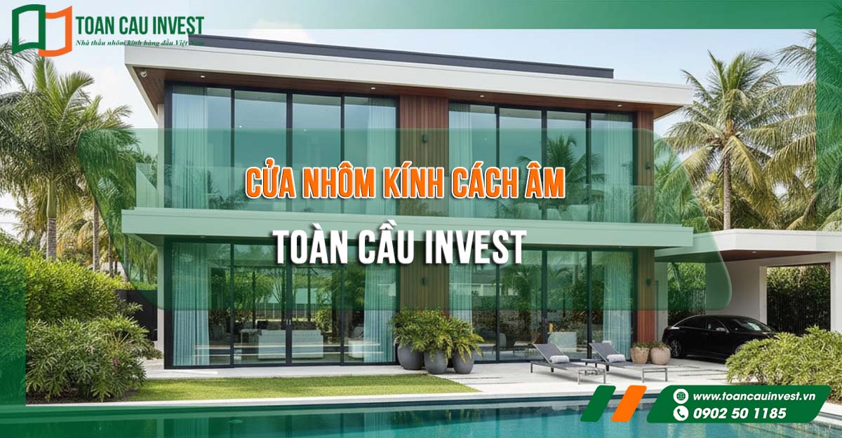 cửa nhôm cách âm Toàn Cầu Invest, giải pháp giảm tiếng ồn vượt trội cho nhà ở và biệt thự cao cấp.
