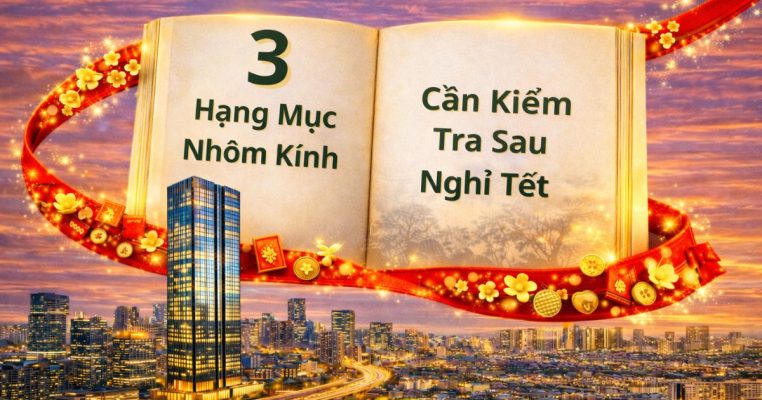 3 hạng mục nhôm kính cần kiểm tra sau tết