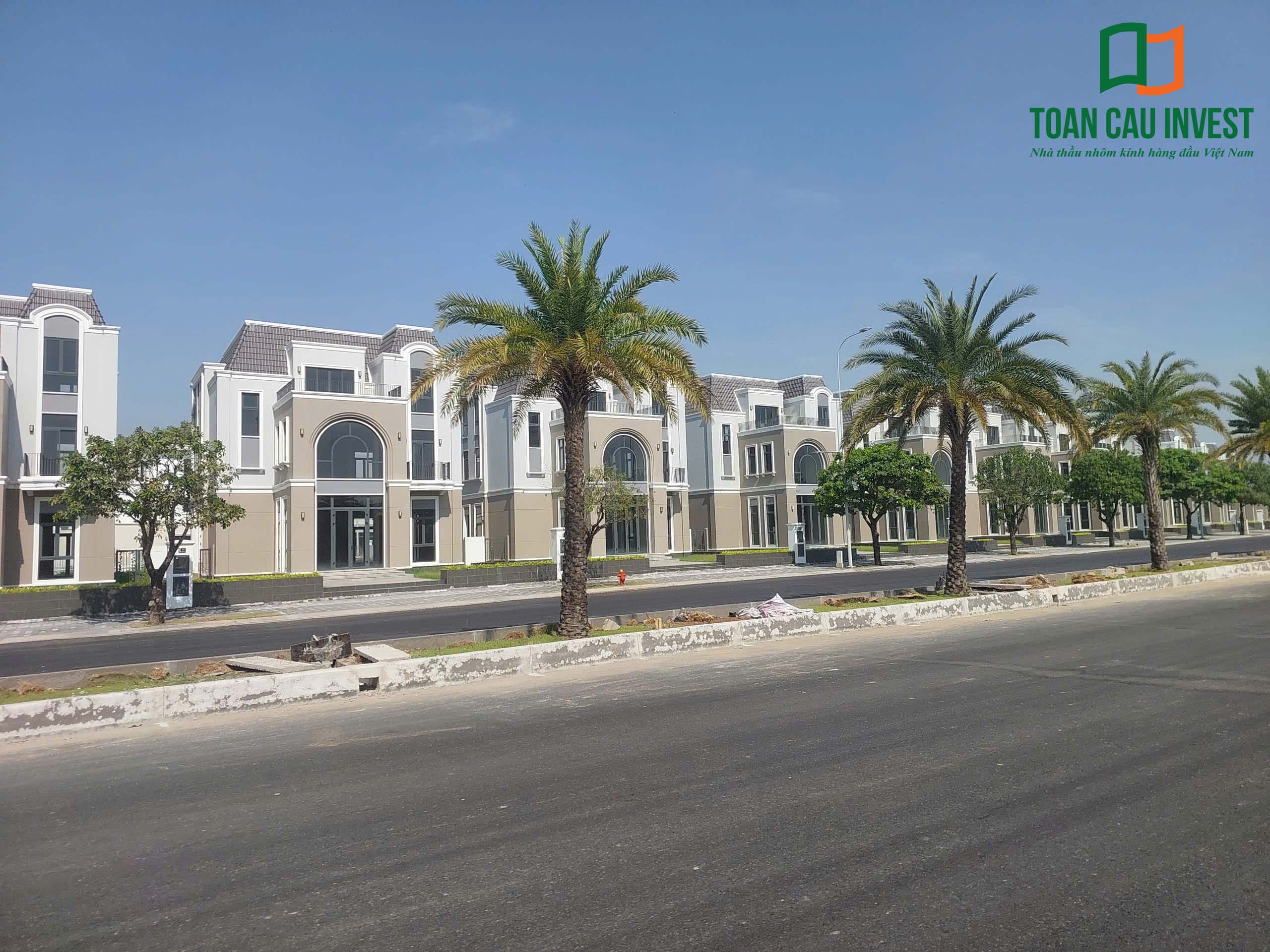 Nhôm kính kiến trúc đã lắp đặt tại khu nhà Aqua City Đồng Nai