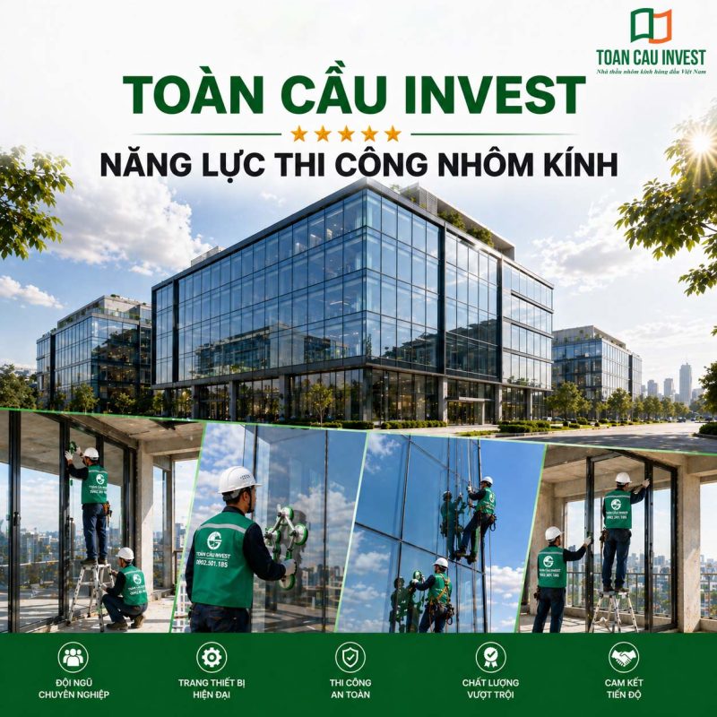 Toàn cầu invest năng lực thi công nhôm kính