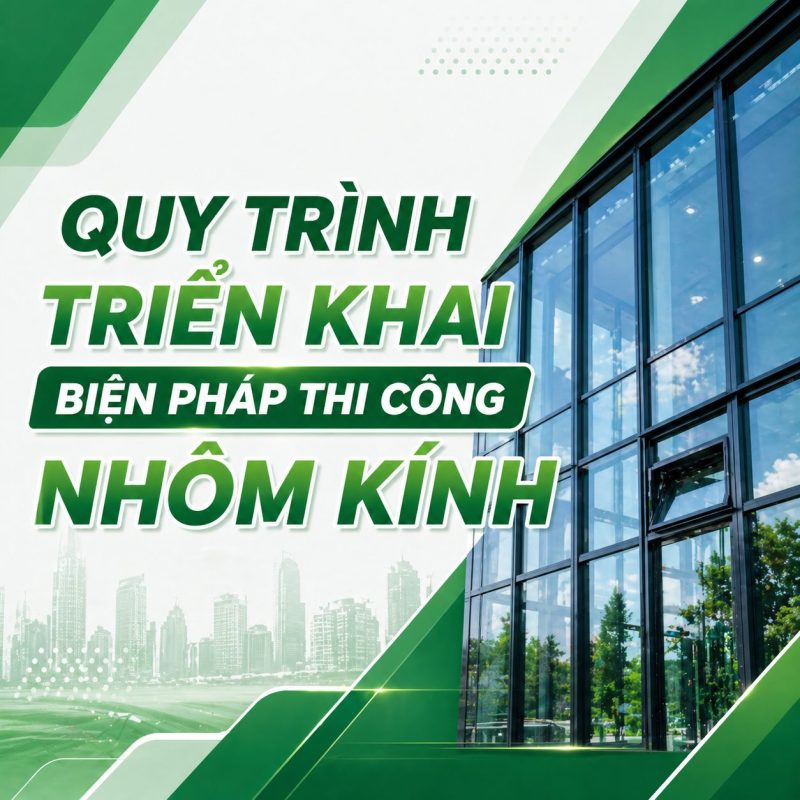 Quy trình triển khai biện pháp thi công nhôm kính chi tiết