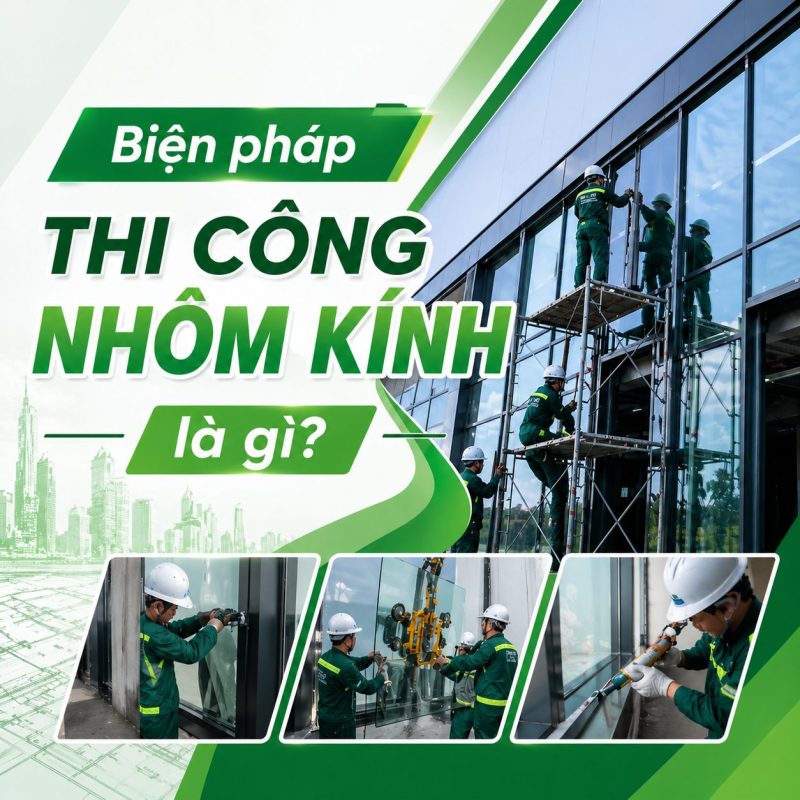 Biện pháp thi công nhôm kính là gì?