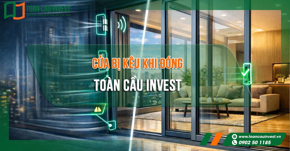 Cửa bị kêu khi đóng do rung lắc và lệch hệ ray trượt, cần kiểm tra kỹ thuật lắp đặt để đảm bảo vận hành êm ái và an toàn