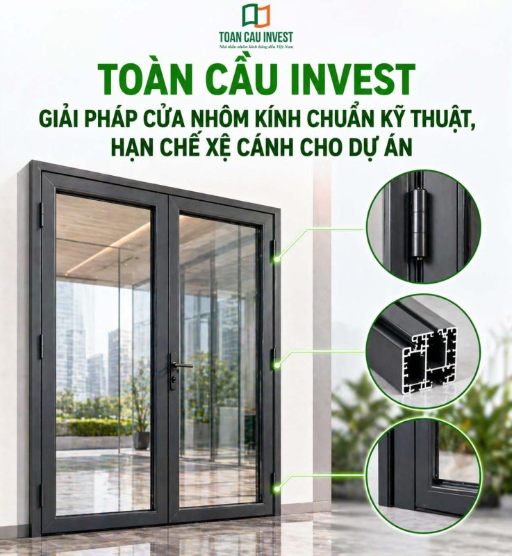 Toàn Cầu Invest - Giải pháp cửa nhôm kính chuẩn kĩ thuật