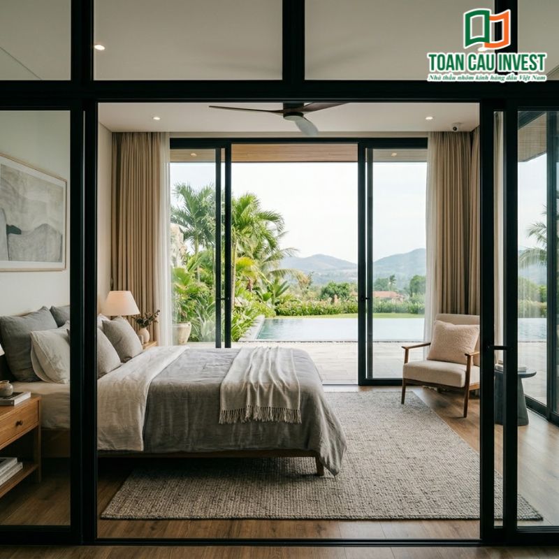 Lý do lựa chọn vật liệu nhôm cho phòng ngủ