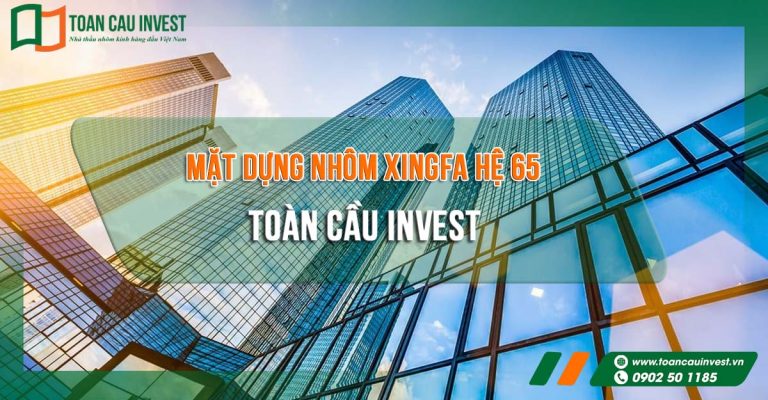 Mặt dựng nhôm Xingfa hệ 65 với thiết kế cong mềm mại, phù hợp các công trình kiến trúc sáng tạo và cao cấp.