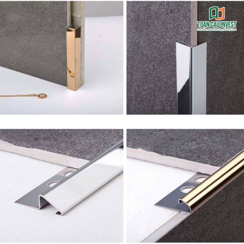 Nẹp kính cường lực được sử dụng để xử lý góc cạnh và mép kính, nâng cao độ bền và tính thẩm mỹ.