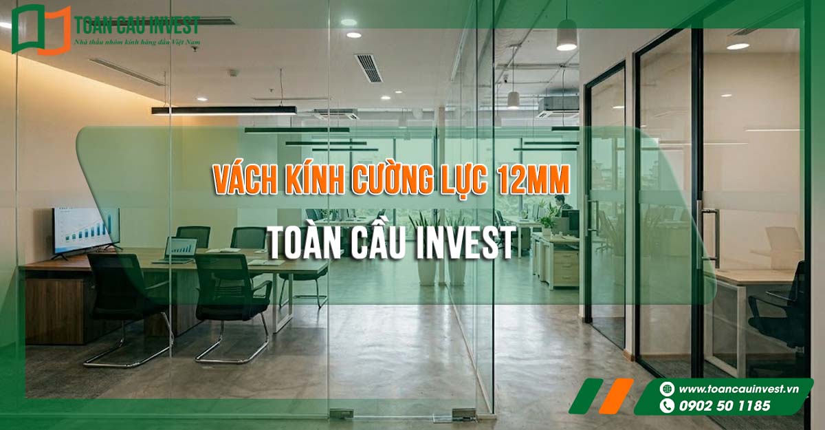 Vách kính cường lực 12mm giúp tối ưu tầm nhìn, kết nối không gian nội – ngoại thất, nâng tầm trải nghiệm sống cao cấp.