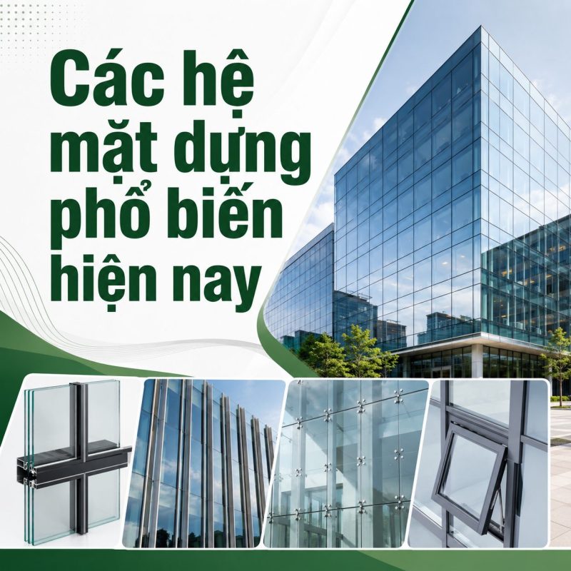 Các hệ mặt dựng phổ biến hiện nay