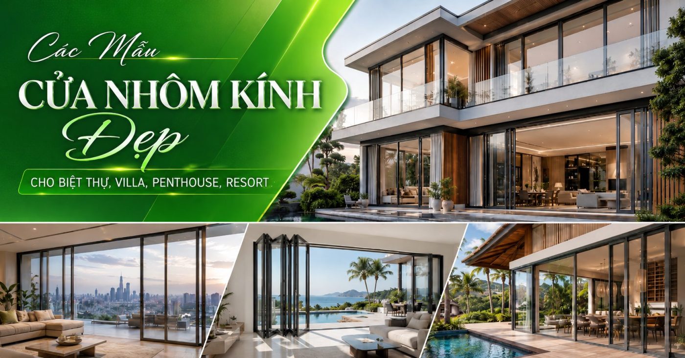 Các mẫu cửa nhôm kính đẹp