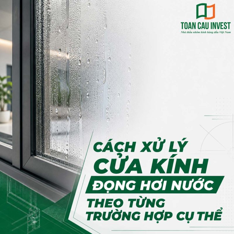 Cách xử lý cửa kính đọng hơi nước