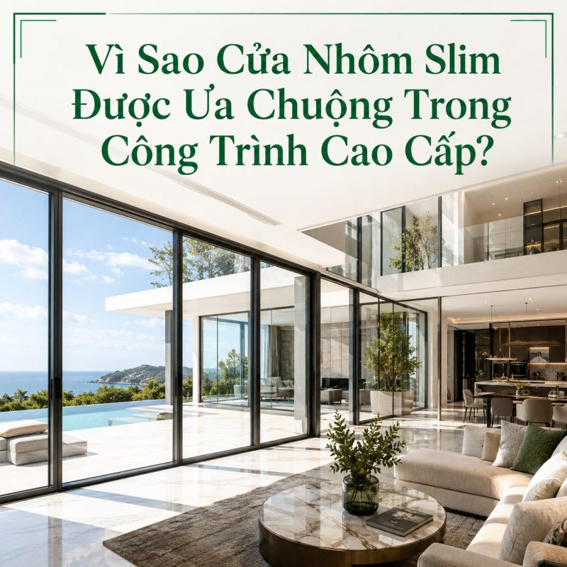 Vì sao cửa nhôm slim được ưa chuộng
