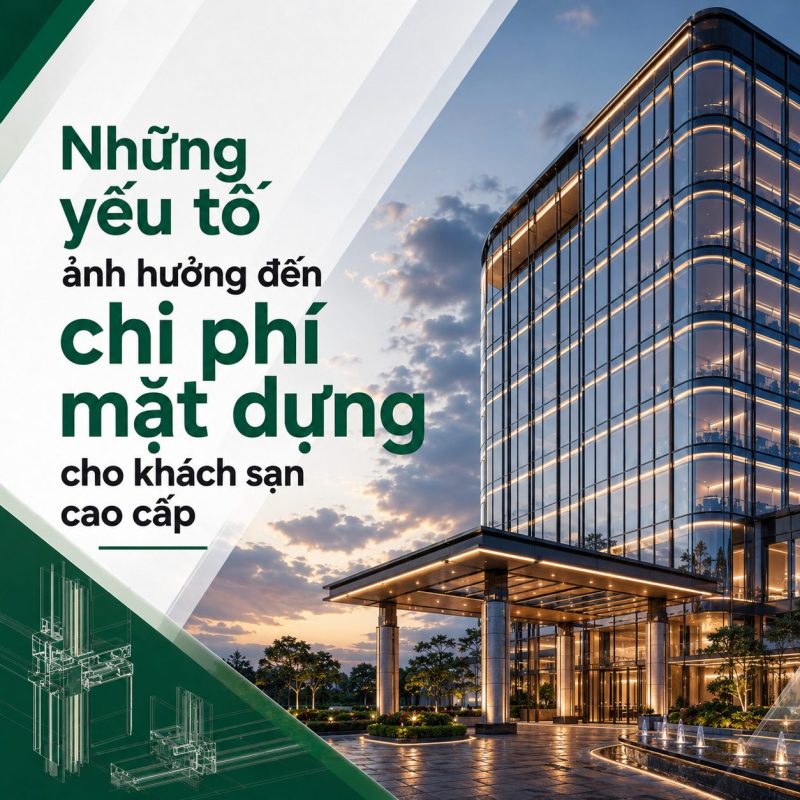 Những yêu tố ảnh hưởng đến chi phí mặt dựng cho khách sạn