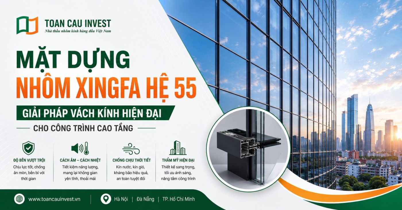 Mặt dựng nhôm xingfa hệ