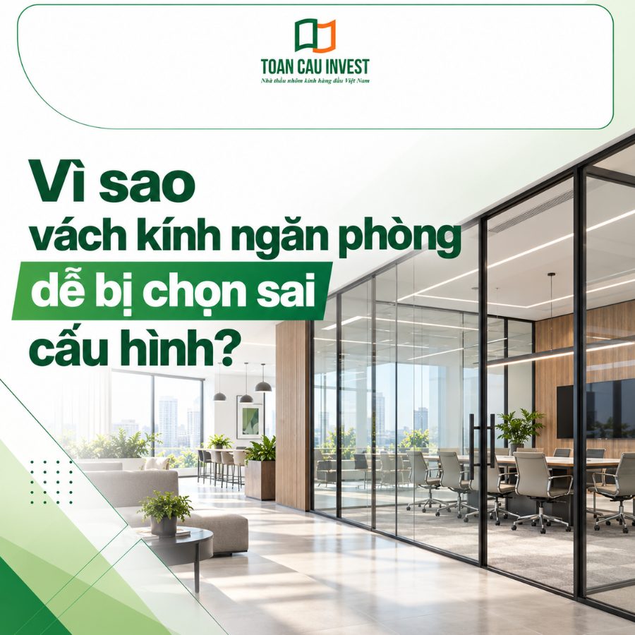Vì sap vách kính ngăn phòng dễ bị chọn sai cấu hình