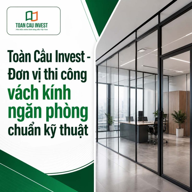 Đơn vị thi công vách kính ngăn phòng chuẩn kĩ thuật