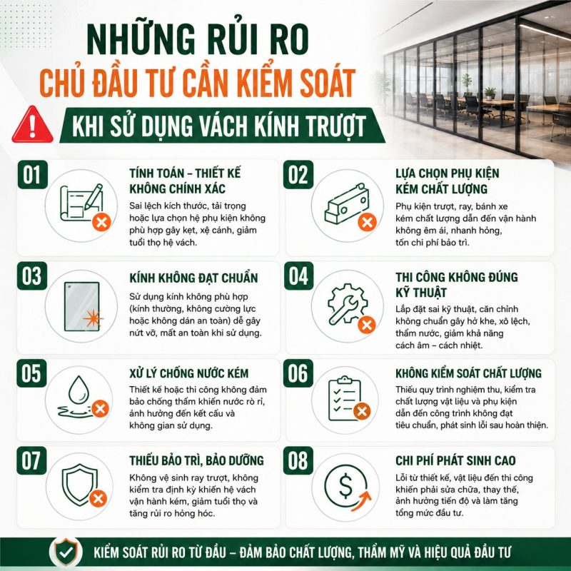 Những rủi ro chủ đầu tư cần kiểm soát