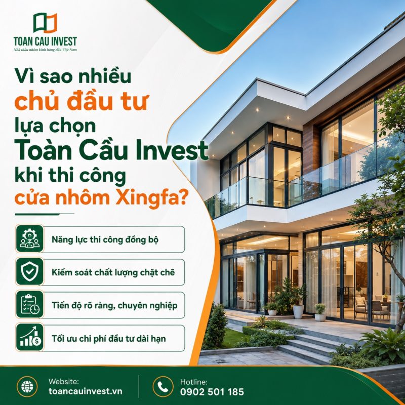 Vì sao chủ đầu tư lựa chọn Toàn Cầu Invest là đơn vị thi công