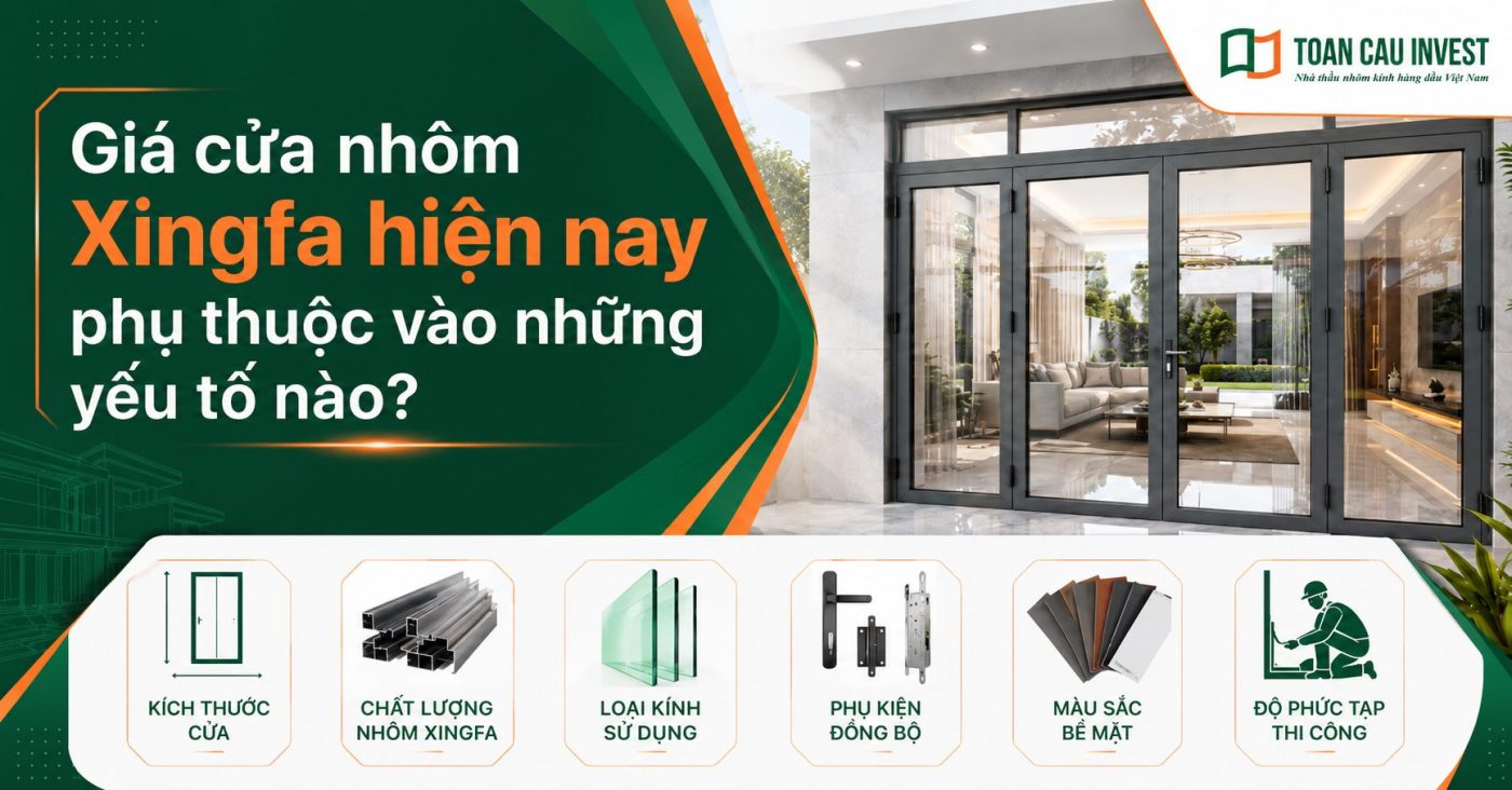 Giá cửa nhôm xingfa hiện nay phụ thuộc vào những yếu tố nào