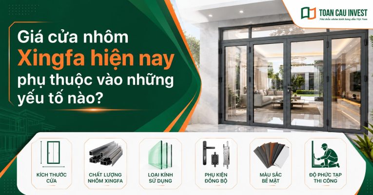 Giá cửa nhôm xingfa hiện nay phụ thuộc vào những yếu tố nào