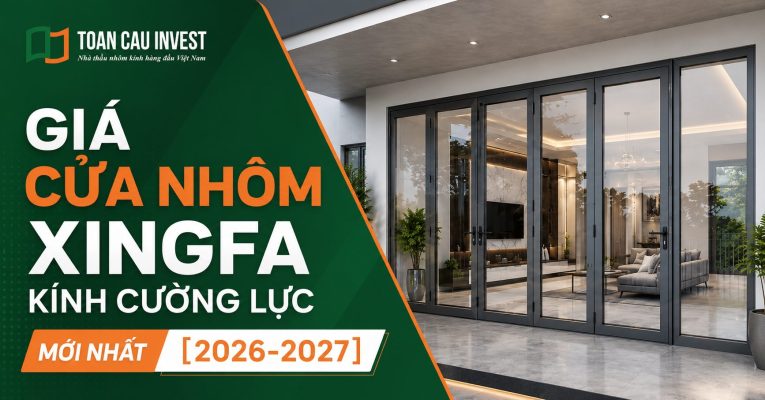 Giá cửa nhôm xingfa kính cường lực