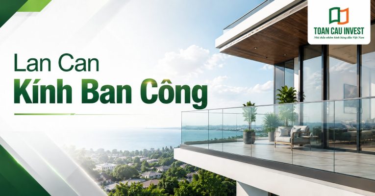 Lan can kính ban công