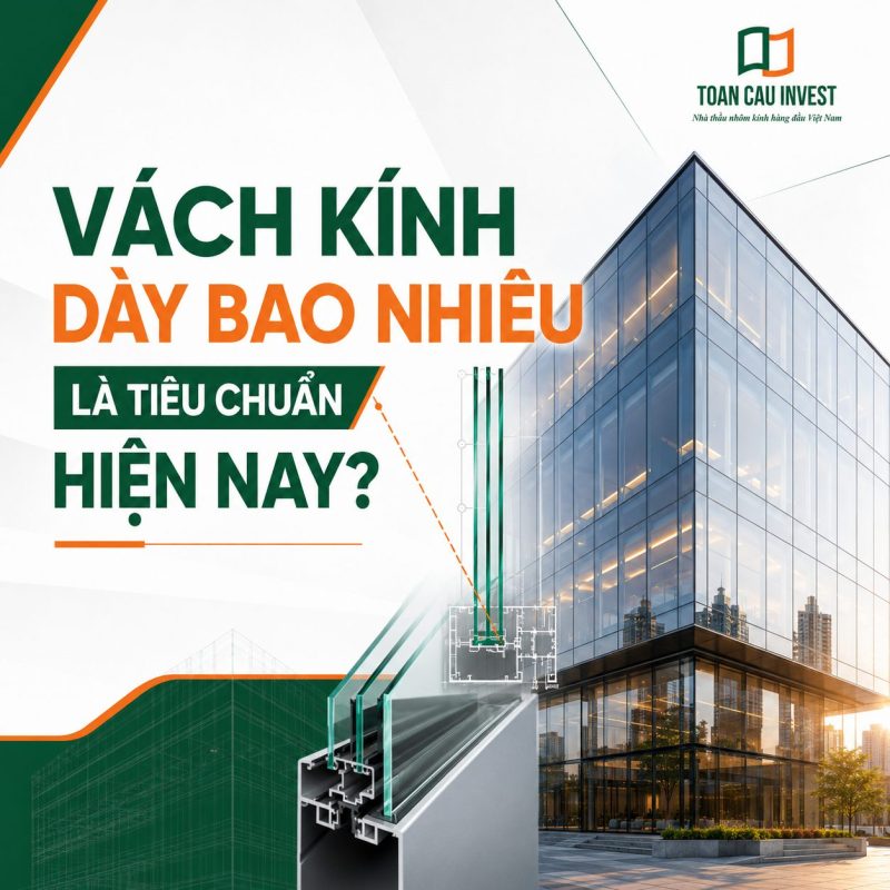 Vách kính dày bao nhiêu là tiêu chuẩn hiện nay