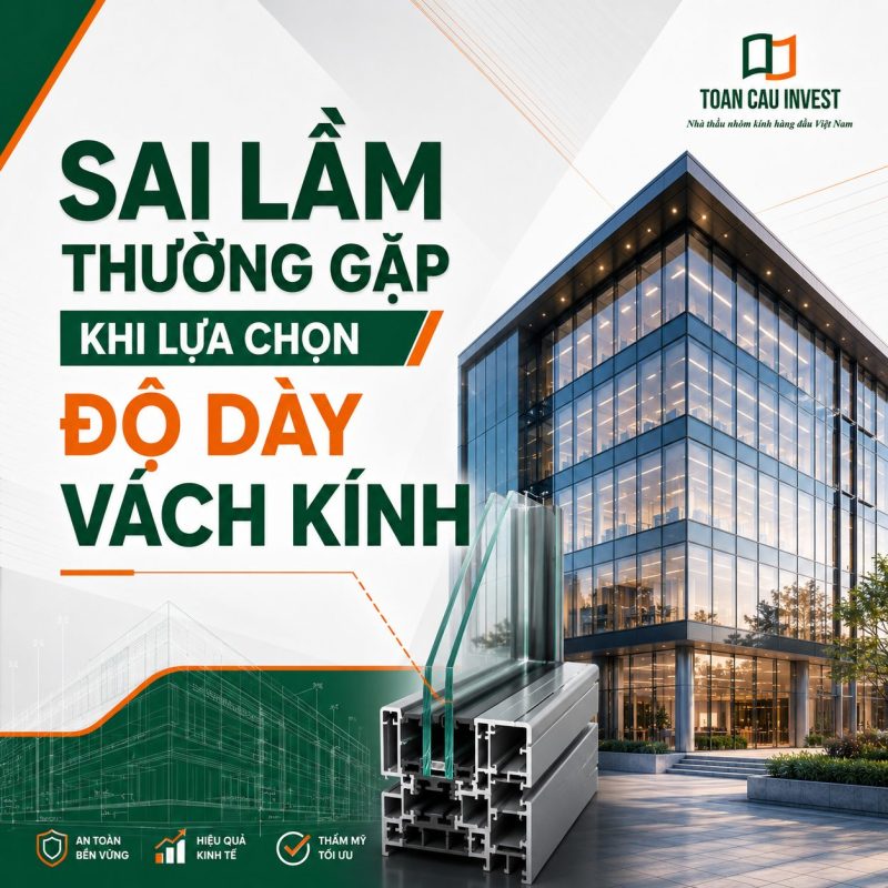 Sai lầm thường gặp khi lựa chọn độ dày vách kính