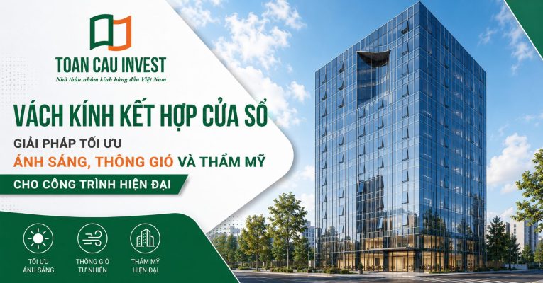 Vách kính kết hợp cửa sổ
