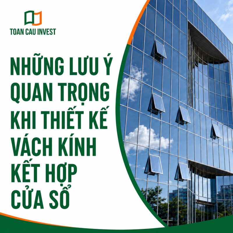 Những lưu ý quan trọng khi thiết kế vách kính kết hợp cửa sổ
