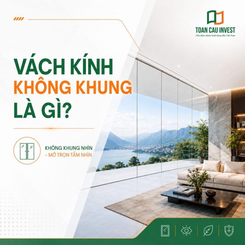 Vách kính không khung là gì