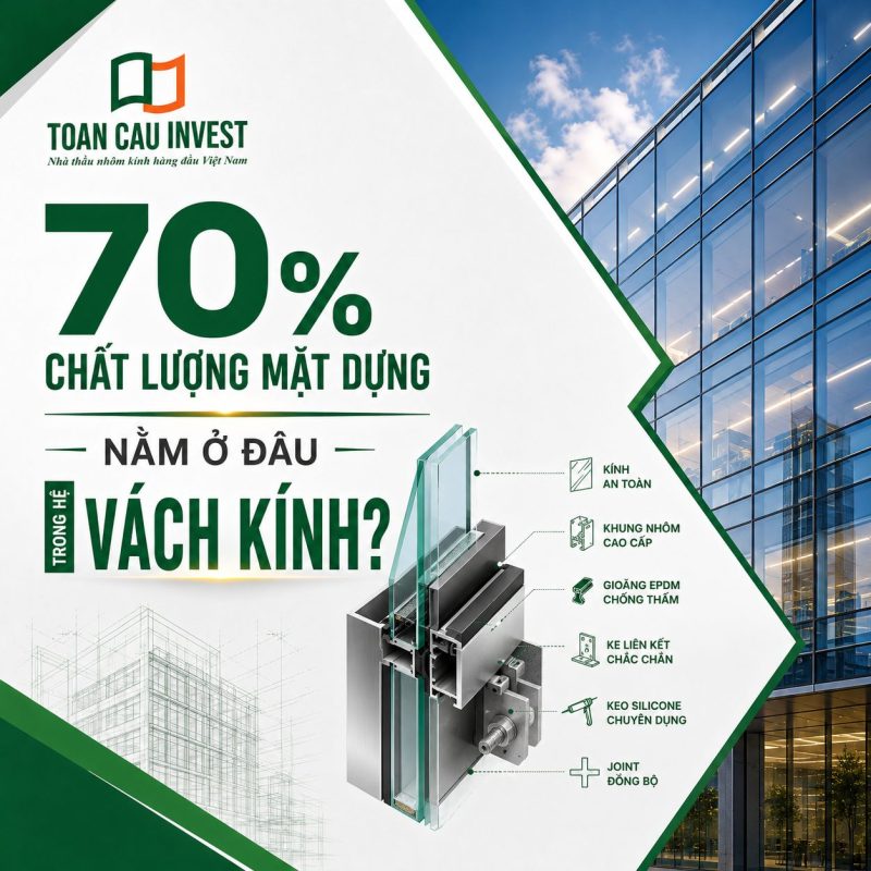 70% chất lượng mặt dựng nằm ở đâu đâu vách kính