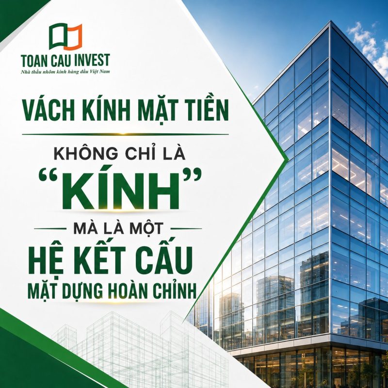 Vách kính mặt tiền không chỉ là kính mà là một hệ kết cấu mặt dựng